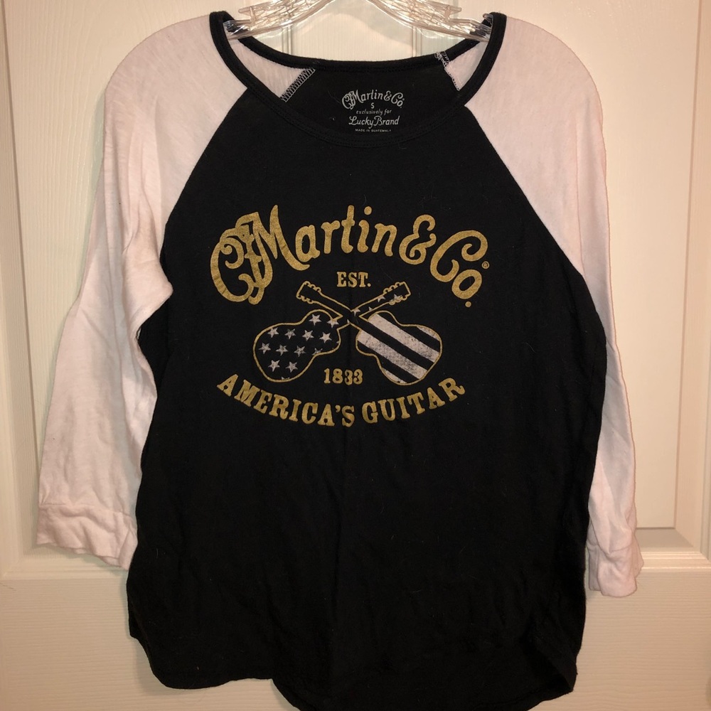 3/4 sleeve Martin guitar tee